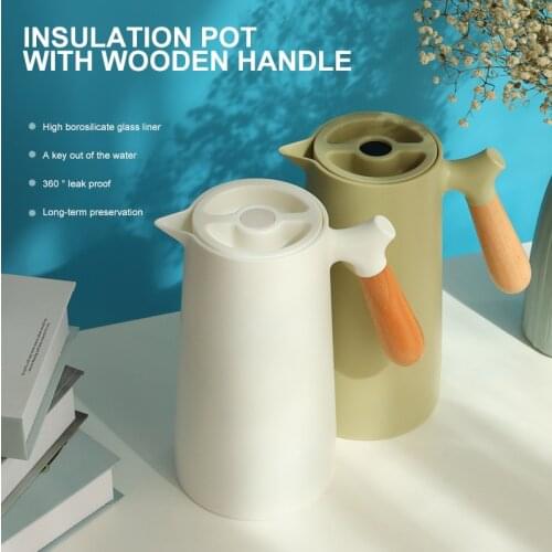 1000ML Removable Teapot Household Coffee Pot Insulation Kettle Hot Water Bottle With Handle Nordic Style Large Capacity Thermo