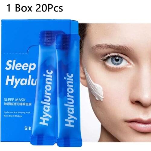 SIKASHI Hyaluronic Acid Sleeping Mask Aloe Vera Shrink Pore Skin Care Repiring Moisturizing Face Cream Portable Face Care TSLM2