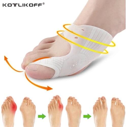 Silicone Hallux Valgus Toe Separator Silicone Insoles Toe Overlapping Pain Relieve Spreader Foot Protector Inserts Orthosis