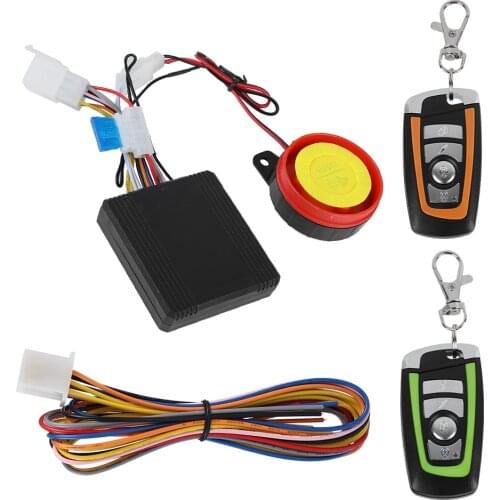12V Motorcycle Anti-theft Security Alarm System Remote Control Engine Start Universal