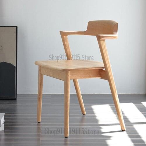Modern Chair With Japanese And Wooden Back