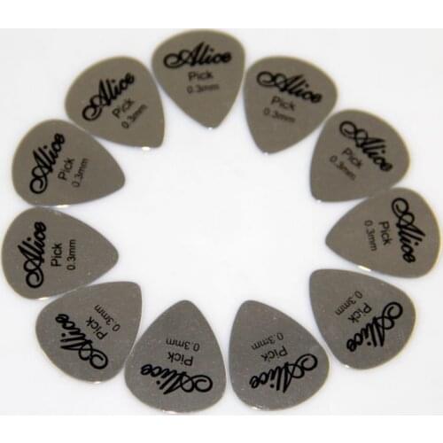 100pcs Standard Heart Shape Heavy 0.3mm Guitar Picks Stainless Steel Guitar Picks Free Shipping Wholesales