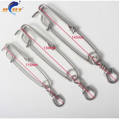 1PC Stainless steel longline snap with B.L swivel for tuna swivel clips