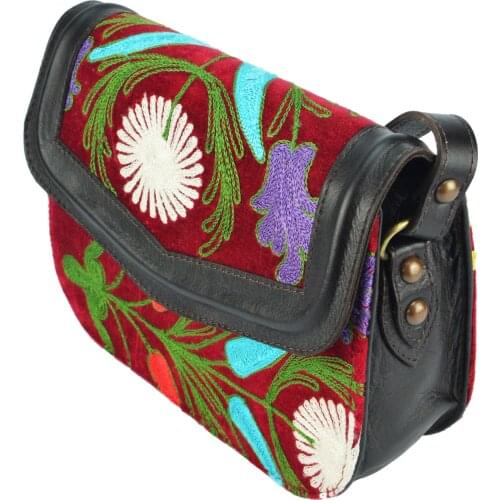 Vintage Handmade Elegant Cross Bag designed with special fabric