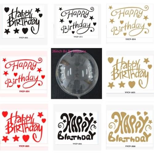 1pc Balloon Sticker for Bubble Clear Helium Balloon Birthday Party Decoration Wedding Valentines Day Baby Shower Party Favors