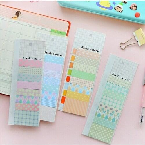 1pack/Lot Natural Postoral Memo Pad Sticky Notes Cute Notebook Korea Stationery