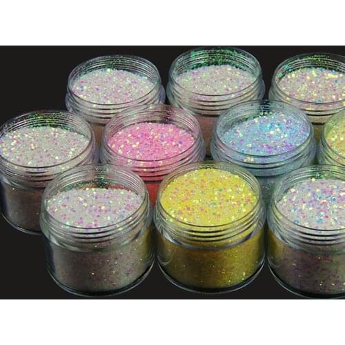 10 Colors UV Light Changing Nail Art Sequins Mixed Mermaid Glitter Powder Magic for Decoration