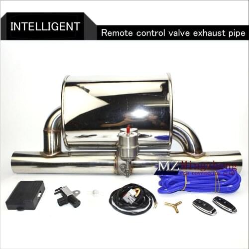2.5" Exhaust System Stainless Steel Electric Exhaust CutOut Valve With Electronic Remote Control Switch Muffler exhaust pipe