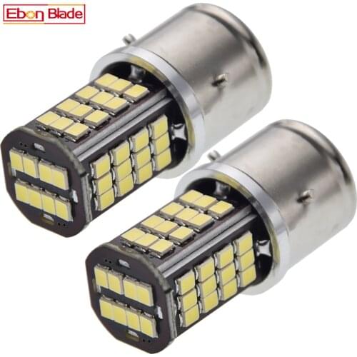 2x LED Motorbike Headlight Bulb BA21S 6000K Head Light Fog Lamp Motorcycle Vintage Classic Car Scooter Moped Headlamp 6v 12v 24v