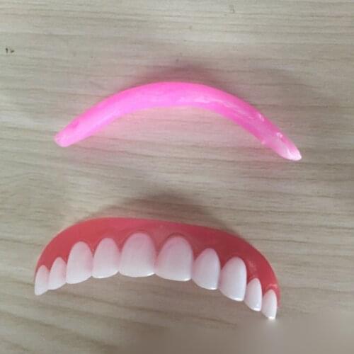 Simulation Silicone Teeth Veneers Upper Tooth Braces Instant Smile Comfort Fit False Denture Cover Health Care