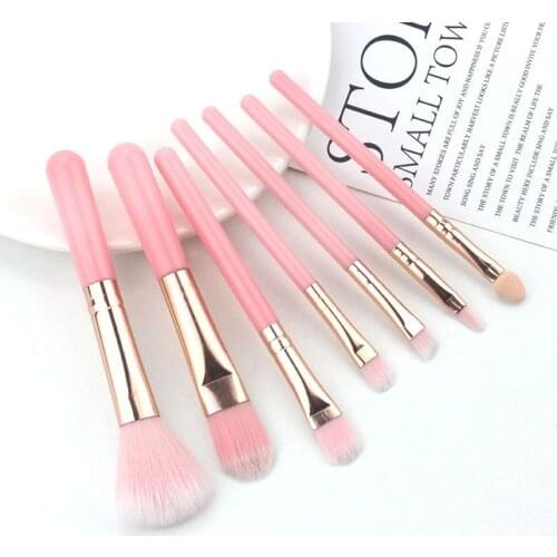 7Pcs Makeup Brushes Set Eye Shadow Foundation Powder Contour Concealer Lip Make Up Brush Beauty Tools