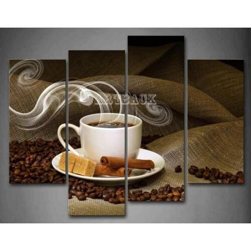 New 5D DIY Diamond Painting Coffee Pattern 3d Diamond Embroidered Full Square / Round Diamond Mosaic Home Decor