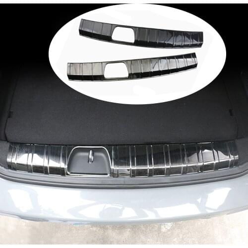 Car Stainless Steel Rear Bumper Trunk Fender Sill Plate Protector Scratch Guard Trim Cover Sticker For Mini Cooper Clubman F54