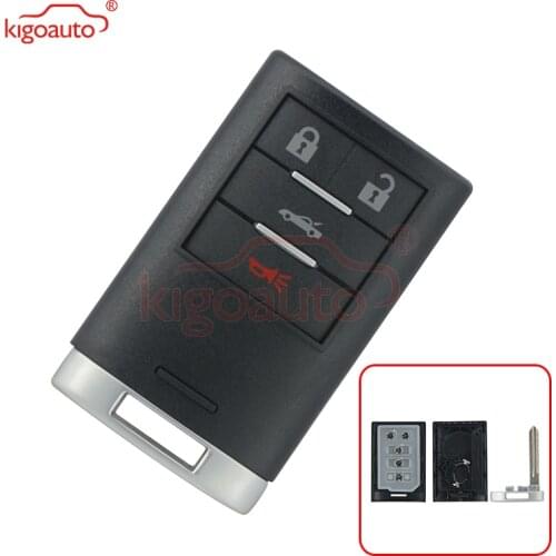 Kigoauto 25926479 Smart key case 4 button M3N5WY7777A for Chevrolet Corvette 2008 2009 2010 2011 2012 2013