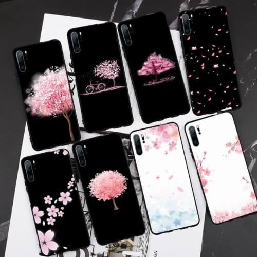 Pink Flower Phone Case For Huawei P20 P30 P40 lite Pro P Smart 2019 Mate 10 20 Lite Pro Nova 5t