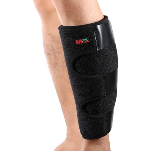 Calf Brace Compression Black Sleeves Pads Adjustable Shin Splint Support Reduces Muscle Swelling Pain Relief for Men Women