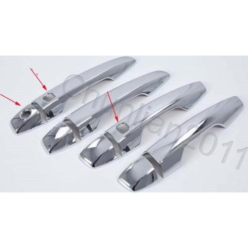 Chrome ABS Style Door Handle Cover Trim for 2017-2021 Mitsubishi Eclipse Cross Smart Key 8 PS