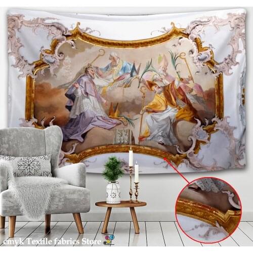 Hongbo Hippie Mandala Pattern Tapestry Abstract Painting Art Wall Hanging Blanket Livingroom Decor Crafts Multifunction Mat