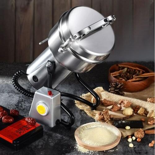 Coffee Grinders 800 grams of Chinese medicinal powder grinder super fine grinding machine 304 stainless steel machine. NWE