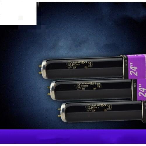 For 2PCS A LOT American GE color light box UV light source F20BLB f40blb ultraviolet black light purple 20W lamp T12