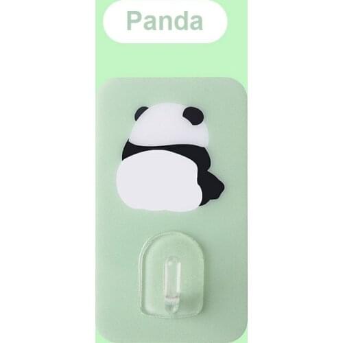 Hot 2021 Creative And Cute Wall Hanging Wall Kitchen Load-bearing Household Non-perforated Suction Cup Seamless Sticky Hook