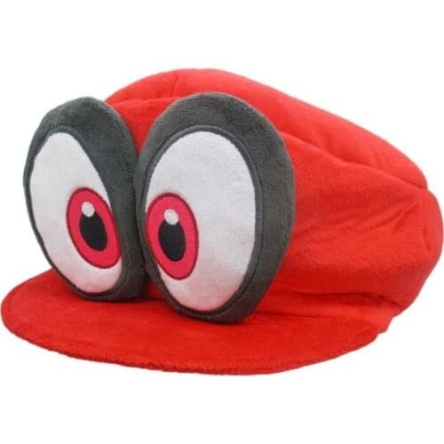 Anime Mario Plush Odyssey Cappy Hats Bros Luigi Waluigi Wario Caps Soft Cosplay Adults Kids Party Accessories Toys