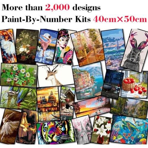 Mileelife Paintting By Numbers for Kids Adults DIY Beginner Oil Painting Kit Home Decoration