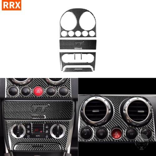 For Audi TT 8N 2001 2002 2003 2004 2005 2006 Carbon Fiber Sticker Car Accessory Central Control Set AC CD Player Panel Interior