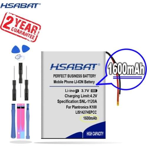 New Arrival [ HSABAT ] 1600mAh PR-423350 Battery for Plantronics K100 LIS1427HEPCC LIS1427NHPCC for Sony MDR-DS6500 MDR-XB950BT