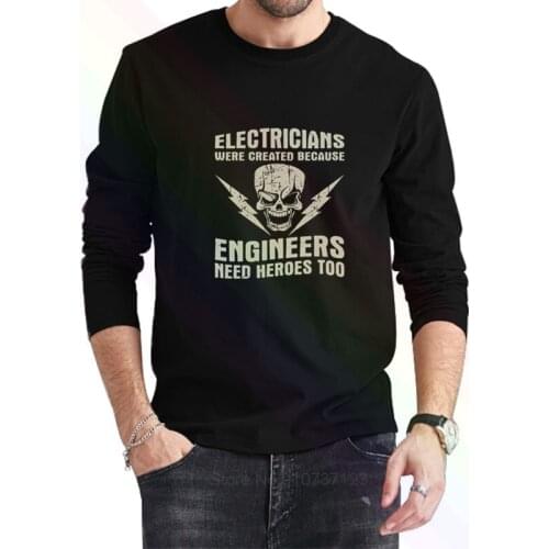 Stranger Things Electricians Engineers Logo T-Shirt 2021 Newest Summer Mens Long Sleeve Popular Tees Shirt Tops Novel Unisex