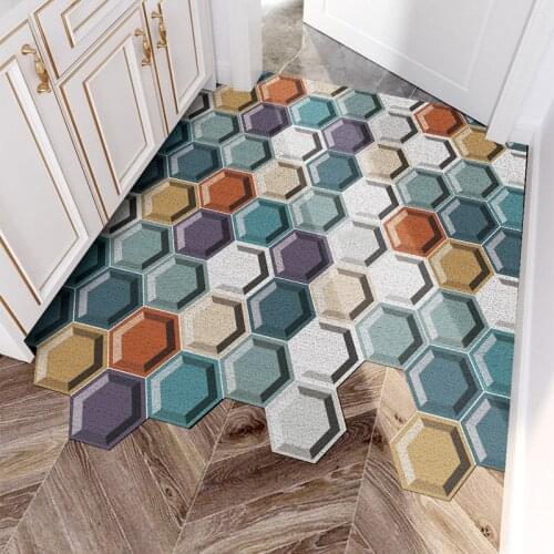 Custom Doormat PVC Kitchen Mat Non-slip Hallway Entrance Doormat Freely Cuttable Mats Carpet Home Dustproof Indoor Bathroom Mat