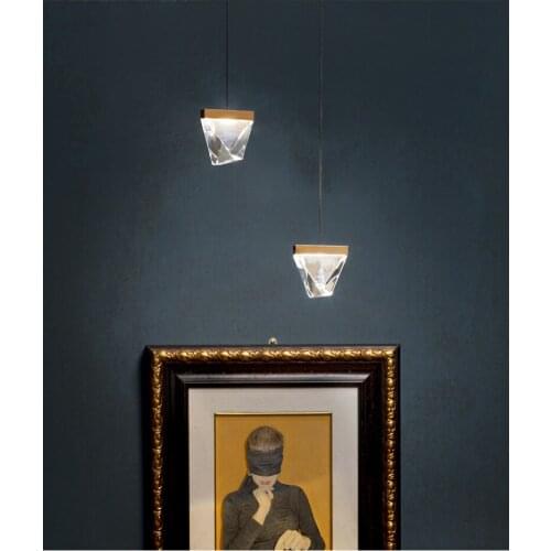 Simple Light Wedding Decoration Luxury Crystal Bar Led Restaurant Chandelier Custom Valentines Creative Fishing Line Lamp