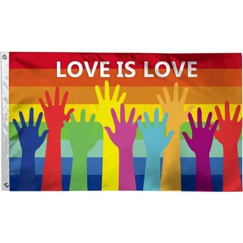 Rainbow Pride Flag Gay Flag Lesbian Flag LGBT Flag Garden Yard Flag With 2 Brass Grommets Wall Hanging Decor For Home Parade