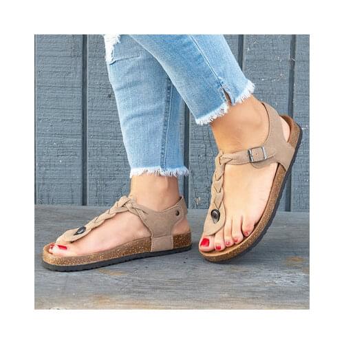 Large Size Flip Flops Platform Female Sandal Fashion Womens Shoes 2021 Big Corrective Girls Luxury Comfort Flat Low Beige New