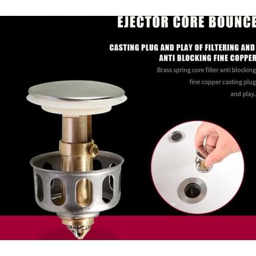 Stainless Drain Hair Catcher Kitchen Sink Strainer Bathroom Sink Stopper Drain Cover For Kitchen Basin Drain Hair Trap Filter