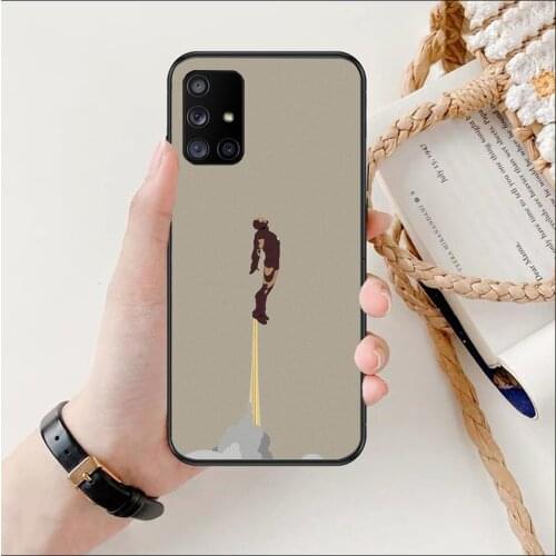 Iron Man Spider Man Flying Phone Case Hull For Samsung Galaxy A 50 51 20 71 70 40 30 10 80 E 5G S Black Shell Art Cell Cove