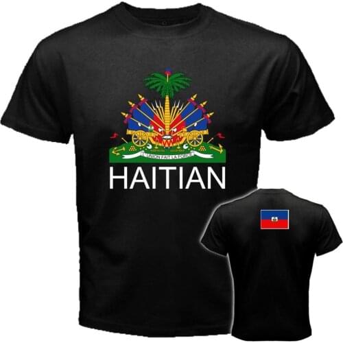 Hot Sale Summer Haitian Haiti Coat Of Arms Port-Au-Prince Creole National Flag Tees T-Shirt Hm9 Tee Shirt