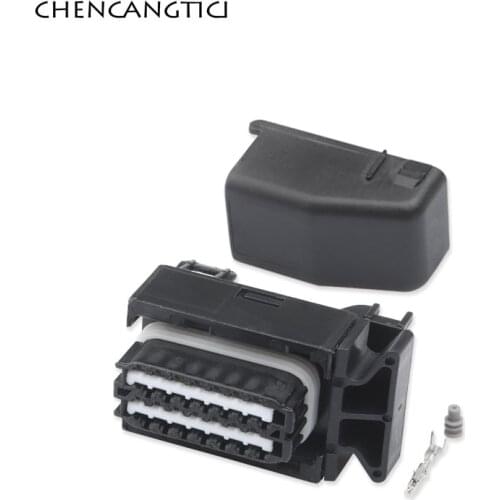 1 Set 28 Pin Way Computer Welding Plate Plug Control System Socket Automotive Ecu Wire Harness Female Plastic Housing Connector