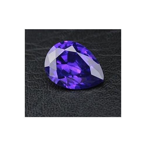 1pc Artificial Pear Shaped Zircon Water Drop Loose Gemstone