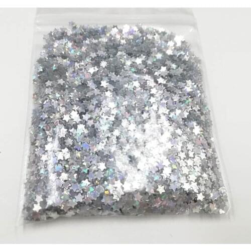 10g/bag Silver Gold Holographic Glitter 3mm Micro Star/Butterfly Shape MIX Acrylic Laser Glitter For Nail Art Decorations YXL035