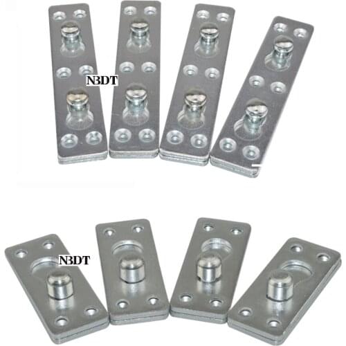 4Pcs Wooden Bed Rail Hanging Bracket Fitting Connector Retainer Fastener Rectangle Steel Concealing Hanger