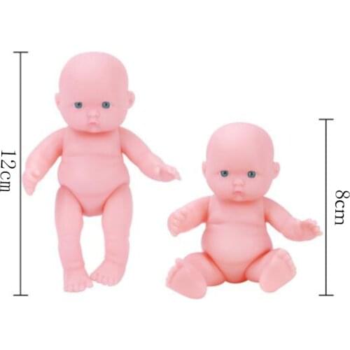4pcs/a lot Lovely kawaii mini dolls reborn baby corpo inteiro de silicone reborn baby dolls newborn lifelike baby XJJ001