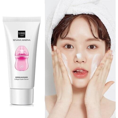 60g Collagen Cleanser Deep Cleansing Refreshing Oil Control Gentle Moisturizing Facial Cleanser