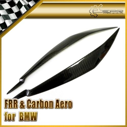 Car Styling For BMW E71 X6 L-Style Carbon Fiber Headlight Eyebrow Eyelid