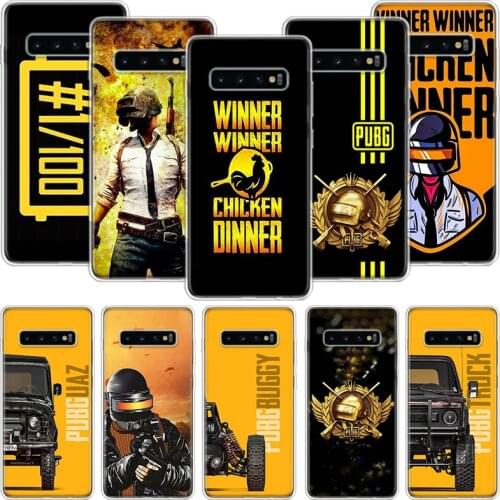 PUBG Winner Chicken Dinner Phone Case For Samsung Galaxy S10 S20 S21 S9 S8 S7 Note 10 20 9 8 FE J4 J6 Ultra Plus Lite Pro + Edge