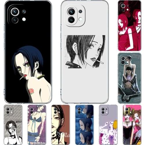 Silicone Phone Case For Xiaomi Mi Poco X3 NFC 10T Pro 11 M3 Note 10 Lite F3 9T F1 11i Clear Soft Back Cover Hot Anime Nana Osaki