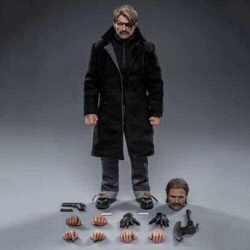 For Collection 1/6 Scale STUDIO-002 Black Kaiser Male Solider Action Figure Model with Double Heads Accessory Model for Fans