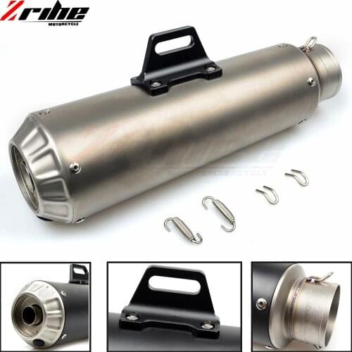 For Universal 36-51mm Motorcycle parts Exhaust Modified Motorbike Exhaust Pipe stainless steel With DB Killer CB600 FZ400 ER6N