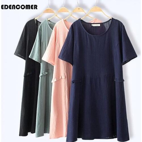 EDENCOMER Solid Summer Dresses