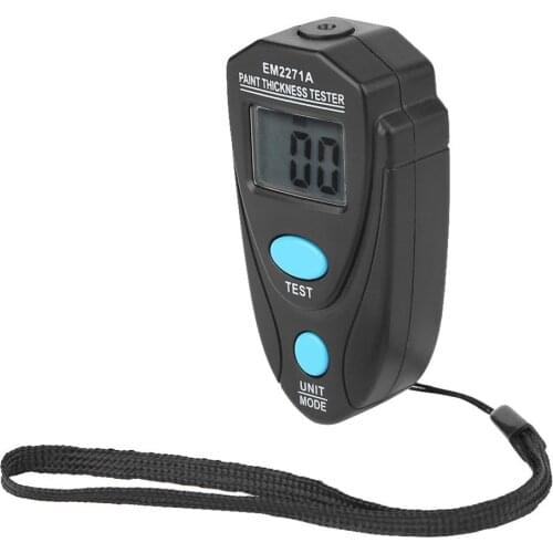 EM2271A Digital 0.00-2.20mm Mini LCD Digital Automobile Thickness Gauge Paint Tester Display Thickness Coating Meter Instrument